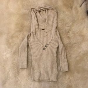 Free People knit mid-shirt